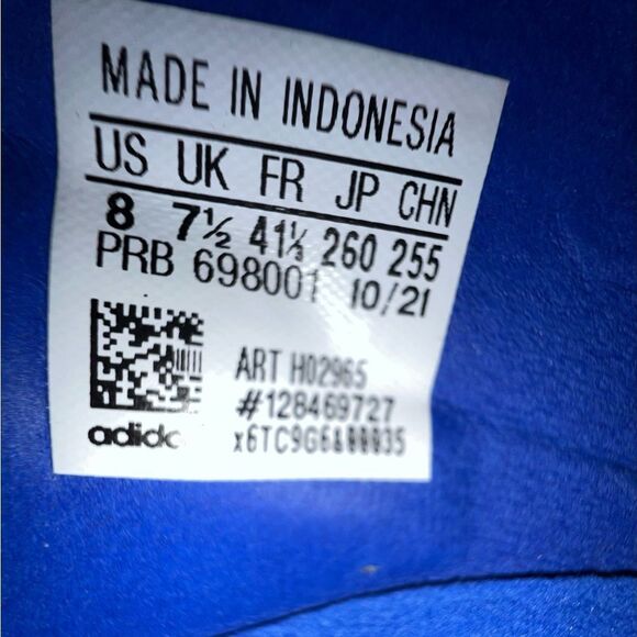 Adidas Predator Edge .1 SG Soft Ground Soccer Cleats Blue - Picture 12 of 15